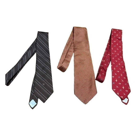 Christian Dior 3 piece neck tie set vintage